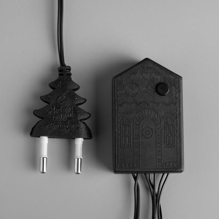 Гирлянда «Нить» 10 м, IP20, тёмная нить, 100 LED, свечение мульти, 8 режимов, 220 В Гирлянда «Нить» 10 м, IP20, тёмная нить, 100 LED, свечение мульти, 8 режимов, 220 В