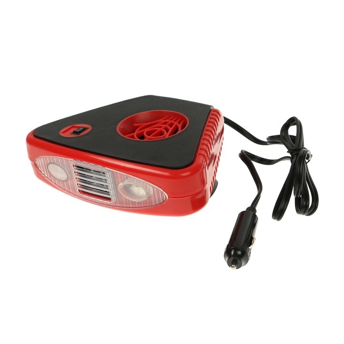 Тепловентилятор в автомобиль, 12 В, 150 Вт, подсветка, выносная ручка, провод 1,3 м Тепловентилятор в автомобиль, 12 В, 150 Вт, подсветка, выносная ручка, провод 1,3 м