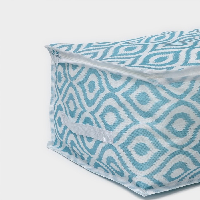 Кофр для хранения вещей Доляна «Лагуна» с ПВХ-окном, 45×30×20 см, цвет бирюзовый Кофр для хранения вещей Доляна «Лагуна» с ПВХ-окном, 45×30×20 см, цвет бирюзовый