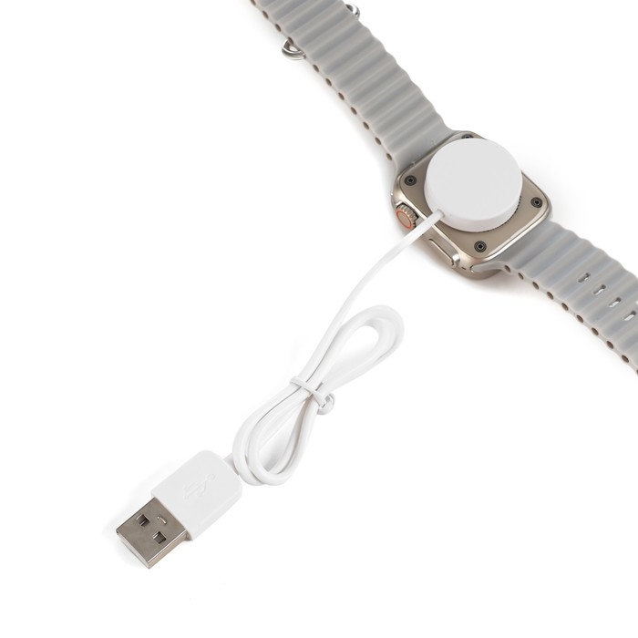 Смарт-часы, 180 мАч, IPS, 240x282, Android 5.0+, iOS 10+, ремешок силикон, белые Смарт-часы, 180 мАч, IPS, 240x282, Android 5.0+, iOS 10+, ремешок силикон, белые