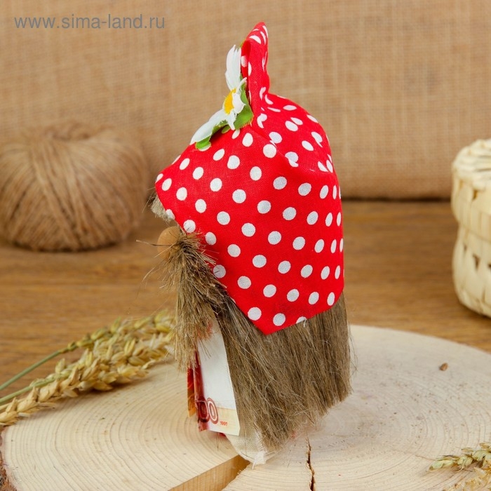 Оберег «Домовой с рублями», микс Оберег «Домовой с рублями», микс