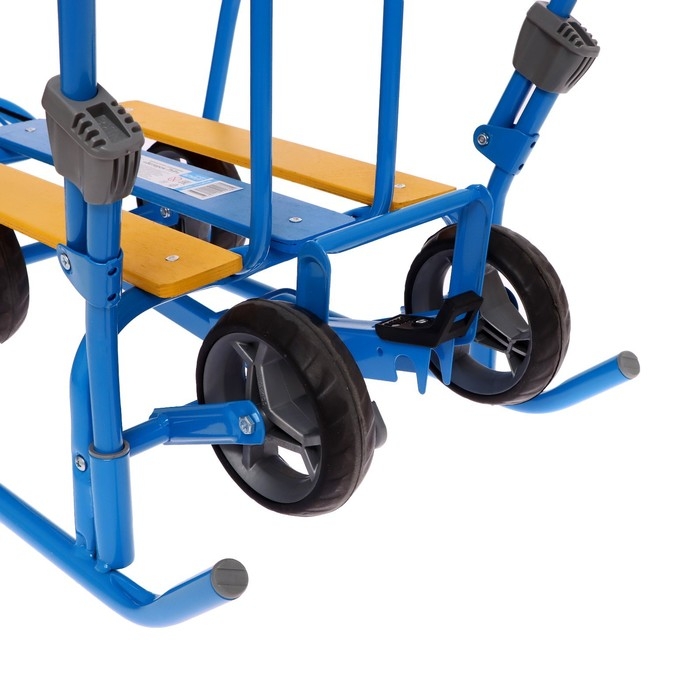 Санки «Ветерок 7 универсал», с рукавичками, цвет голубой Санки «Ветерок 7 универсал», с рукавичками, цвет голубой