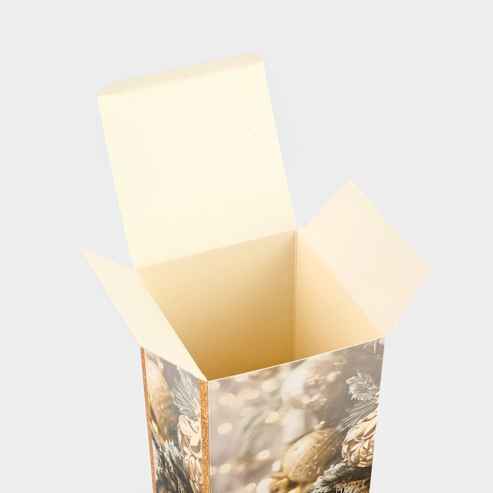 Коробка подарочная новогодняя складная «Фотографичные шары », 9.5 х 32.5 х 9.5 см, Новый год Коробка подарочная новогодняя складная «Фотографичные шары », 9.5 х 32.5 х 9.5 см, Новый год