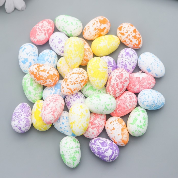 Декор пасхальный Декор пасхальный "Яйцо - блеск в пятнах" набор 36 шт 3х2х2 см