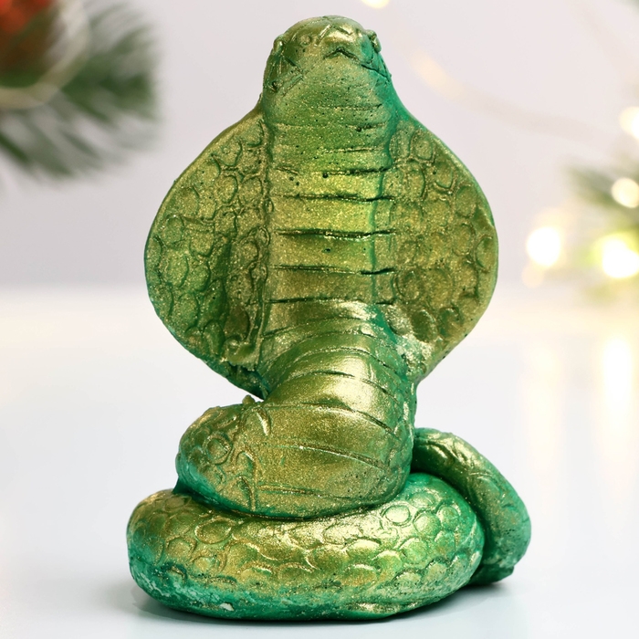 Новый год. Символ 2025. Фигура Новый год. Символ 2025. Фигура "Змея Гидра" светло-зеленая, 5х5см