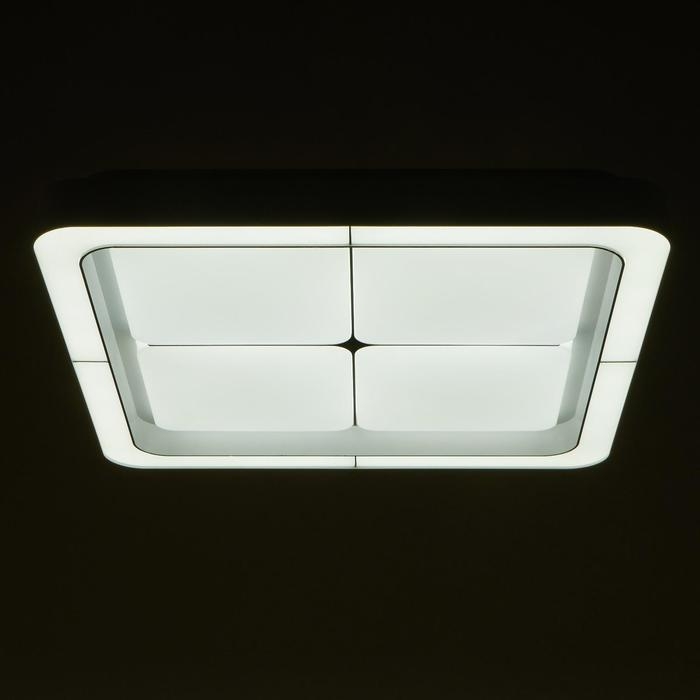 Люстра с ПДУ 60407/1 LED 144Вт диммер 3000-6000К белый 50х50х8 см BayerLux