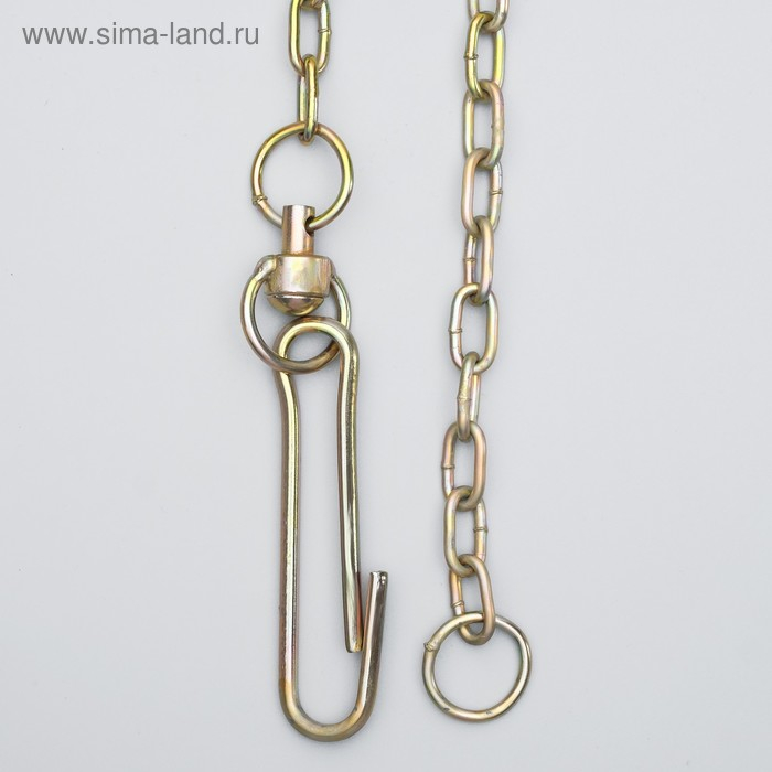 Цепь для привязи собак, 5м, калибр 3*16 мм, желтая Цепь для привязи собак, 5м, калибр 3*16 мм, желтая