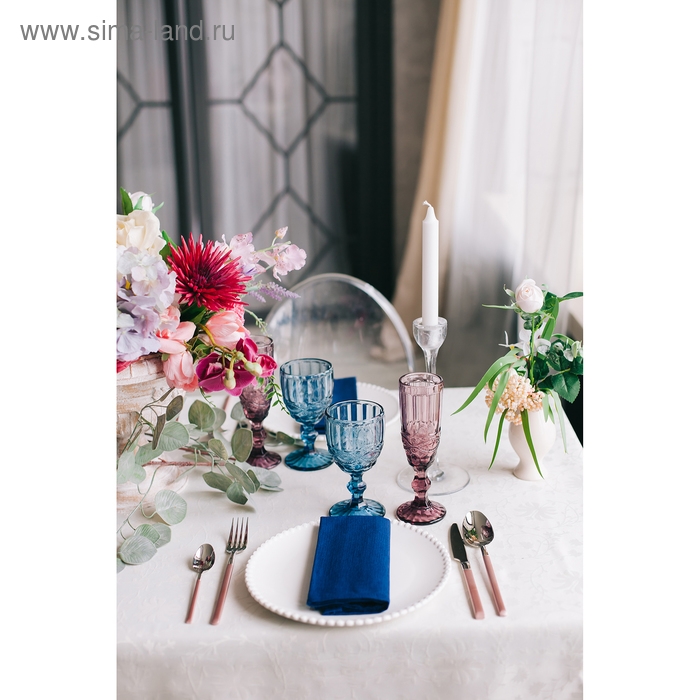 Бокал из стекла для шампанского Magistro «Ла-Манш», 160 мл, цвет розовый Бокал из стекла для шампанского Magistro «Ла-Манш», 160 мл, цвет розовый