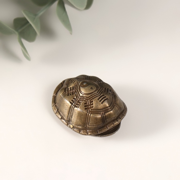 Сувенир металл Сувенир металл "Панцирь черепахи с монетками" d=1,1 см 3х2,4 см