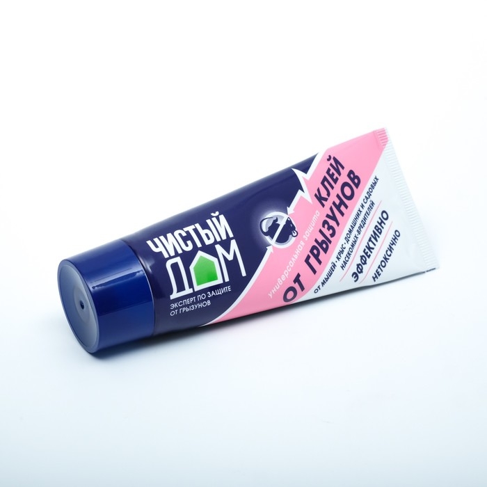 Клей от грызунов и насекомых Чистый дом туба 60 г Клей от грызунов и насекомых Чистый дом туба 60 г