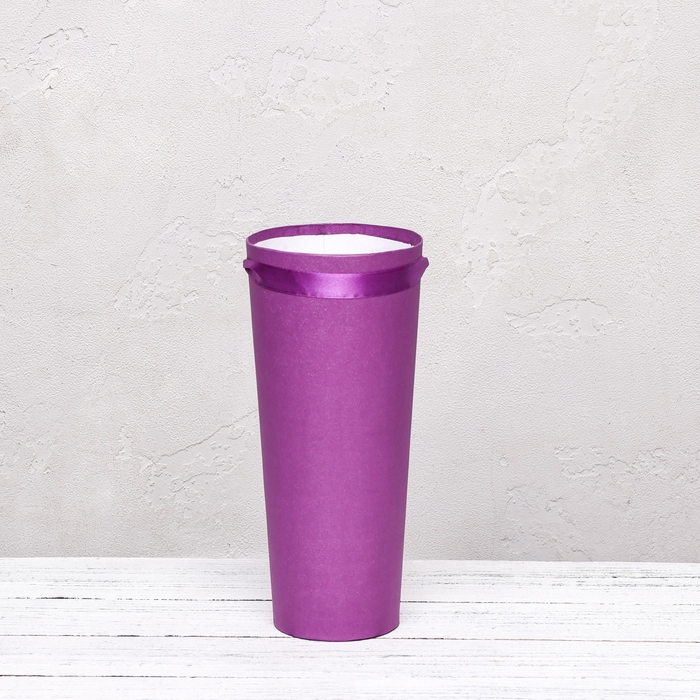 Переноска конус под цветы, фиолетовый 10 х 14 х 30 см Переноска конус под цветы, фиолетовый 10 х 14 х 30 см