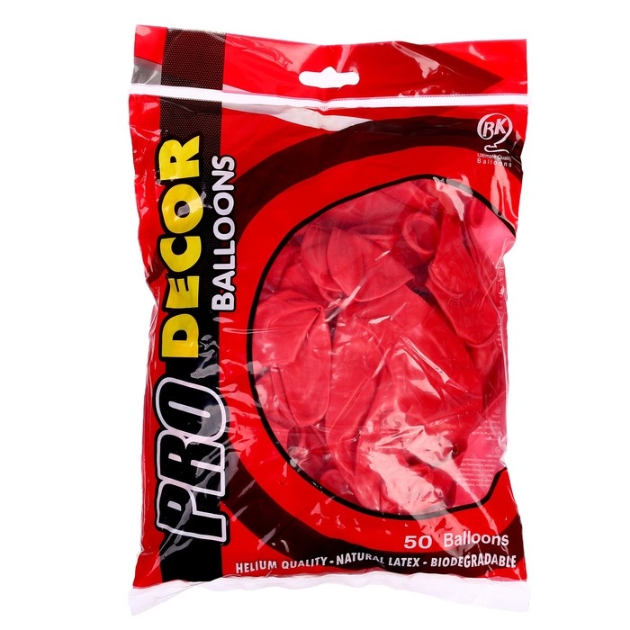 Шар латексный 12 Шар латексный 12" «Сердце» цвет красный, набор 50 шт.