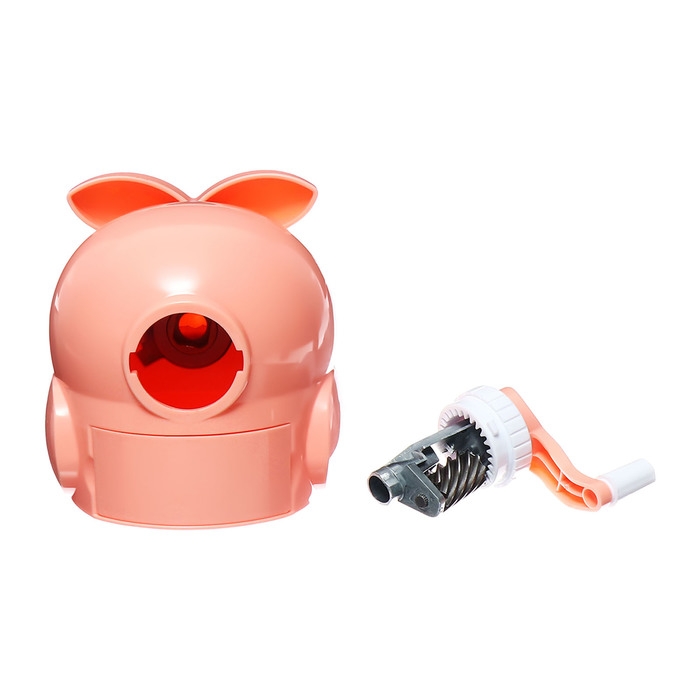 Точилка механическая с контейнером Сова Персиковая Точилка механическая с контейнером Сова Персиковая