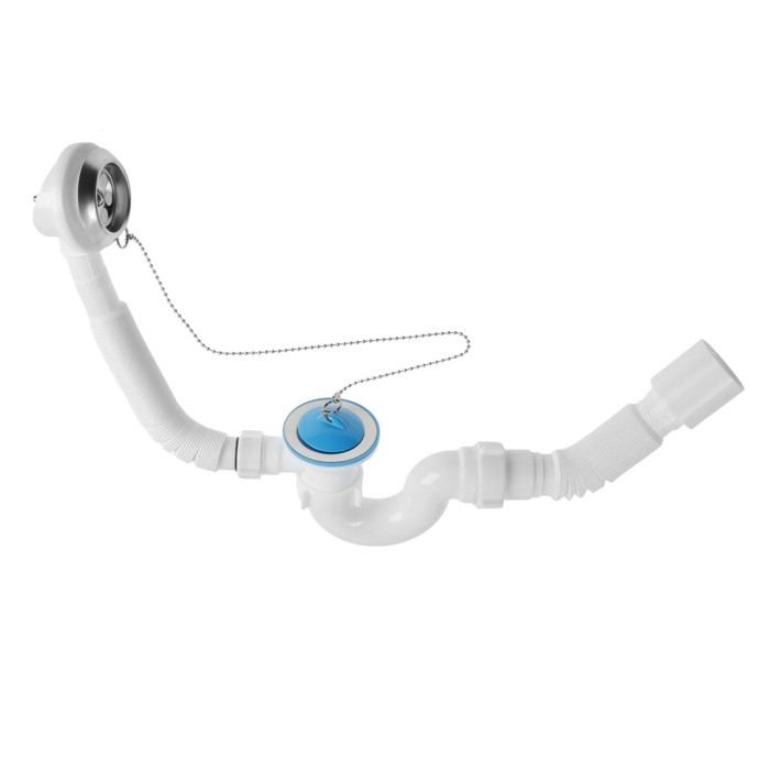 Сифон для ванны  Сифон для ванны "АНИ Пласт" Варяг VE155, 1 1/2"х 40/50 мм, с переливом, с гофрой 40/50 мм