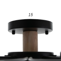 Люстра 1314/5BK LED 120Вт 3000-6000К черный 90х90х15 см BayerLux