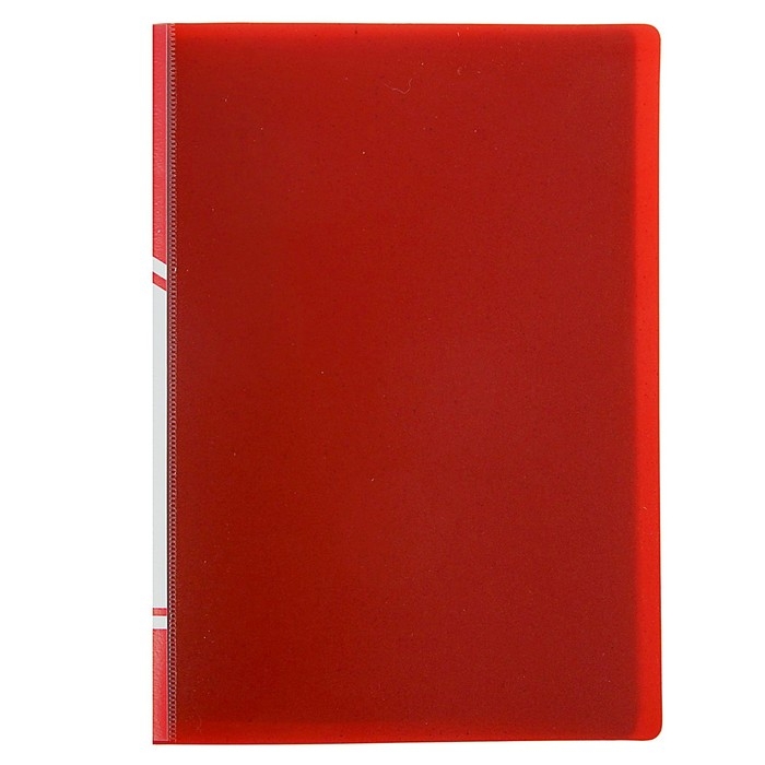 Папка с 20 вкладышами А5, 500 мкм, Calligrata, 9 мм, карман на корешке, красная Папка с 20 вкладышами А5, 500 мкм, Calligrata, 9 мм, карман на корешке, красная