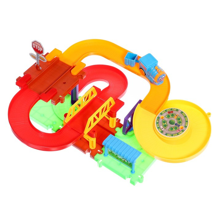 Железная дорога &laquo;Весёлое путешествие&raquo;, работает от батареек