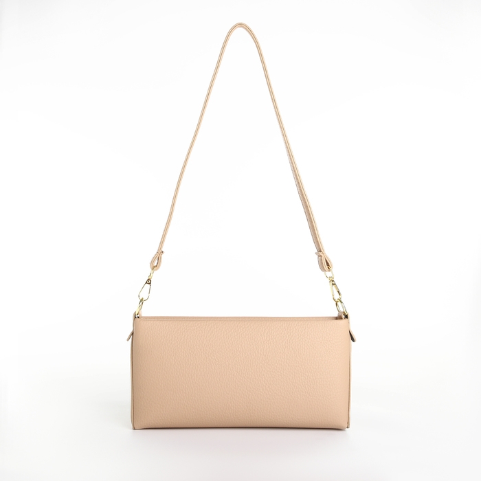 Сумка женская кросс-боди на молнии, цвет бежевый Сумка женская кросс-боди на молнии, цвет бежевый