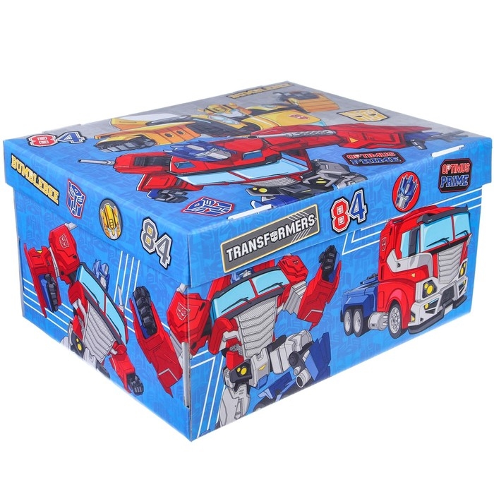 Подарочная коробка с крышкой, складная, 31х25.5х16 см, Трансформеры Подарочная коробка с крышкой, складная, 31х25.5х16 см, Трансформеры