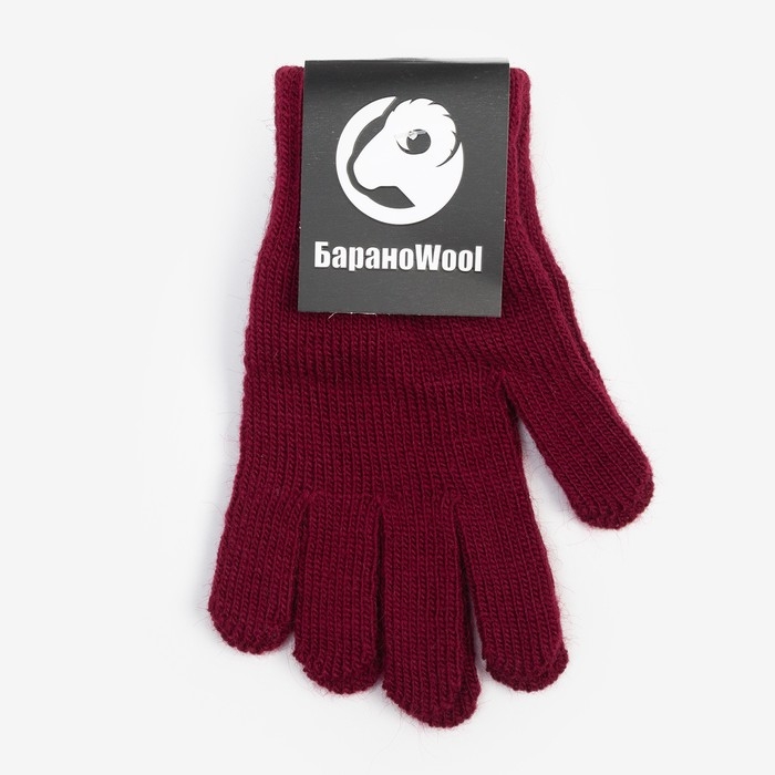Перчатки одинарные детские, цвет баклажан, размер 16 (9-12 лет) Перчатки одинарные детские, цвет баклажан, размер 16 (9-12 лет)
