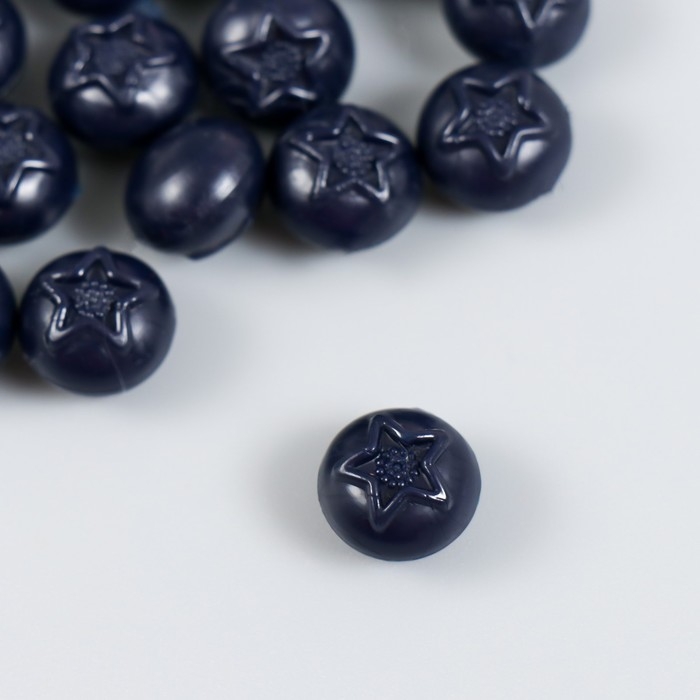 Декор для творчества PVC Декор для творчества PVC "Ягода черника" набор 20 шт 1,1х0,8х0,6 см