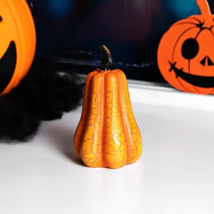 Светодиодная фигура «Тыква» 6 × 9 × 6 см, пластик, батарейки AG13х3 (в комплекте), свечение тёплое белое Светодиодная фигура «Тыква» 6 × 9 × 6 см, пластик, батарейки AG13х3 (в комплекте), свечение тёплое белое