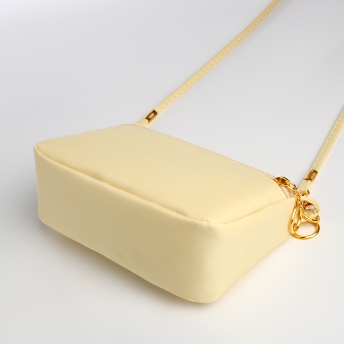 Сумка женская кросс-боди на молнии, цвет бежевый Сумка женская кросс-боди на молнии, цвет бежевый