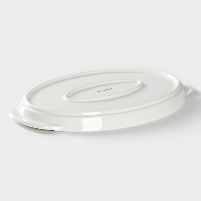 Блюдо фарфоровое для запекания Magistro «Бланш», 28×18×2,5 см, цвет белый Блюдо фарфоровое для запекания Magistro «Бланш», 28×18×2,5 см, цвет белый