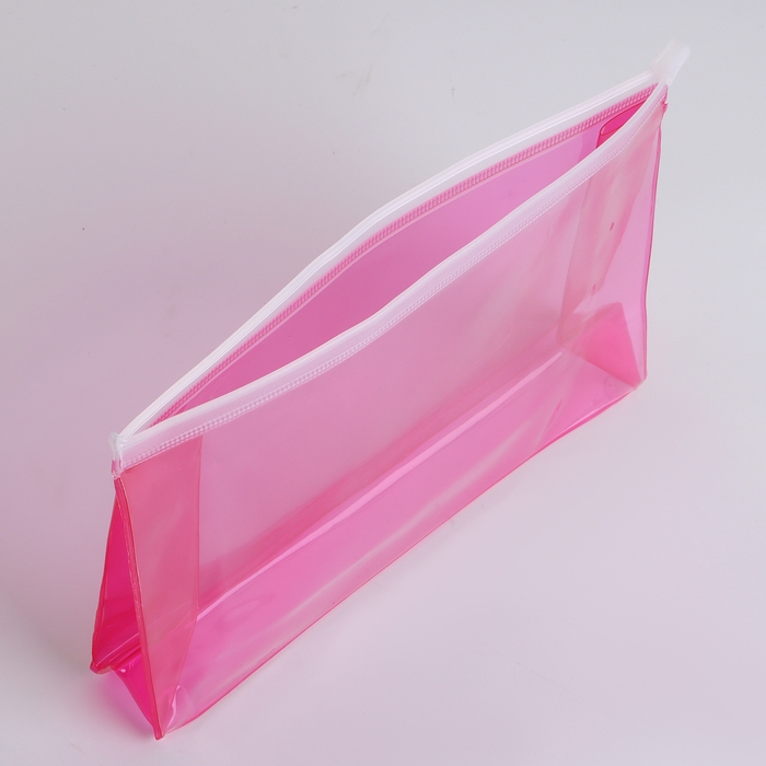 Косметичка с застёжкой зип-лок, цвет малиновый Косметичка с застёжкой зип-лок, цвет малиновый