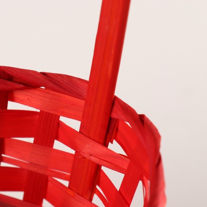 Корзина плетёная, 13х9х30 см, красный Корзина плетёная, 13х9х30 см, красный