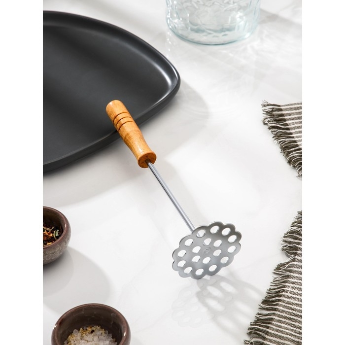 Толкушка Доляна «Деревенька. Цветочек», 21,5 см Толкушка Доляна «Деревенька. Цветочек», 21,5 см