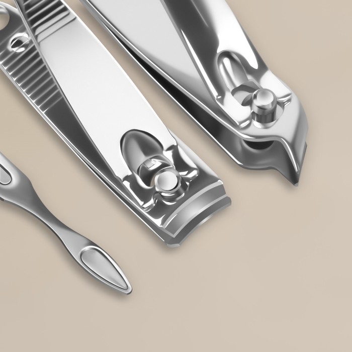 Набор маникюрный, 6 предметов, в футляре, разноцветный Набор маникюрный, 6 предметов, в футляре, разноцветный