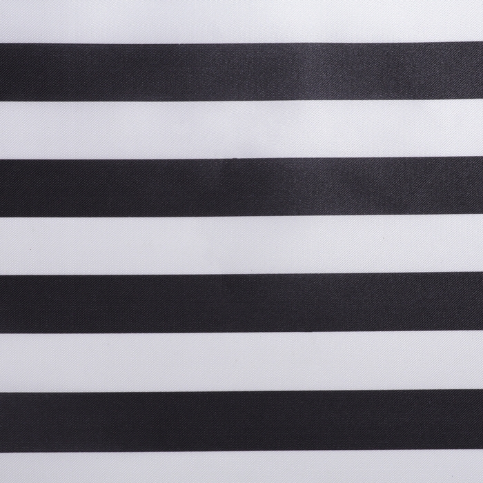 Лоскут атласа, бело-чёрная полоса, 100 × 150 см