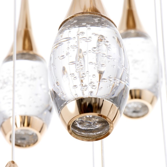 Светильник-каскад Светильник-каскад "Беллис" 20хLED 60Вт 3000K золото 50х50х250см BayerLux