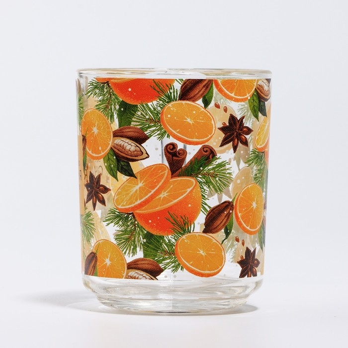 Кружка новогодняя стеклянная «Глинтвейн», 200 мл