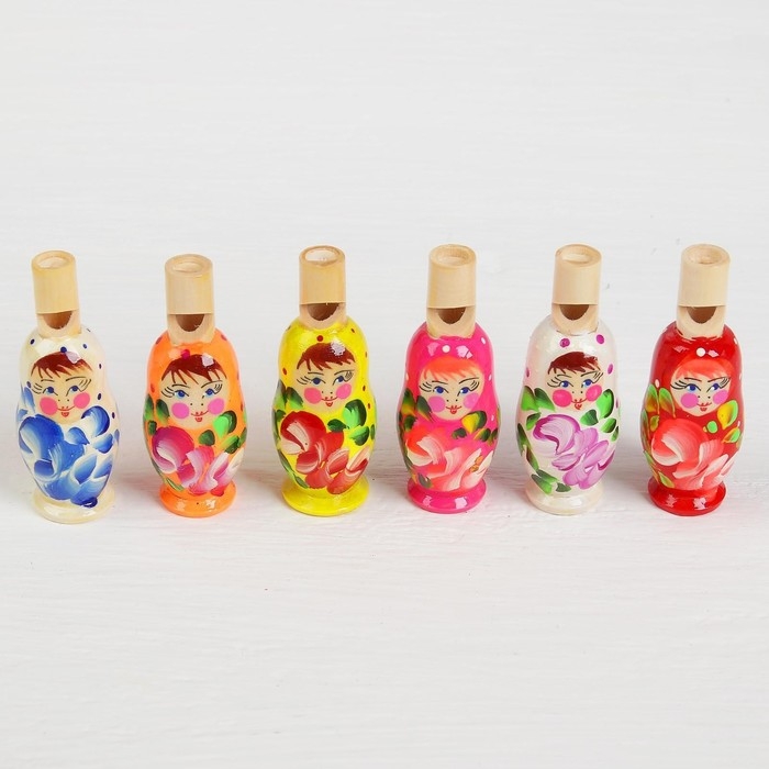 Свистулька «Матрёшка расписная», МИКС Свистулька «Матрёшка расписная», МИКС