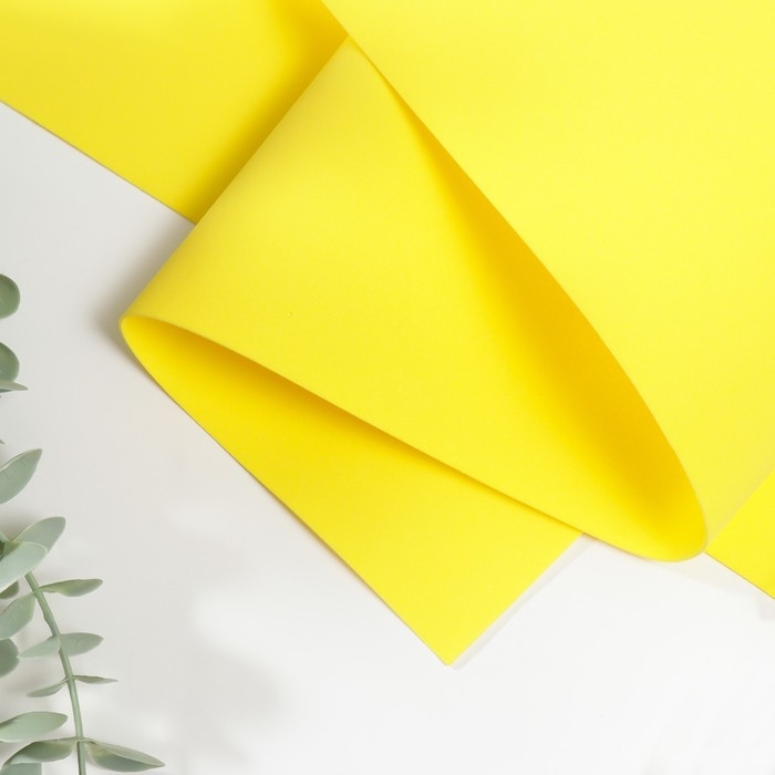 Фоамиран иранский 0,8-1 мм (жёлтый/112) 60х70 см Фоамиран иранский 0,8-1 мм (жёлтый/112) 60х70 см