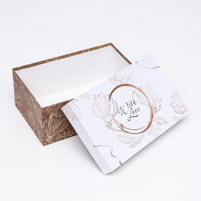 Подарочная коробка Подарочная коробка "С любовью",прямоугольная ,27 х 17 х 11 см