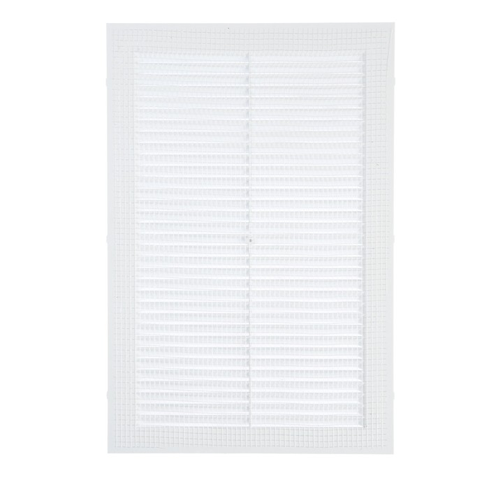 Решетка вентиляционная Решетка вентиляционная "КосмоВент" Л200, 200 х 300 мм, с сеткой, неразъемная