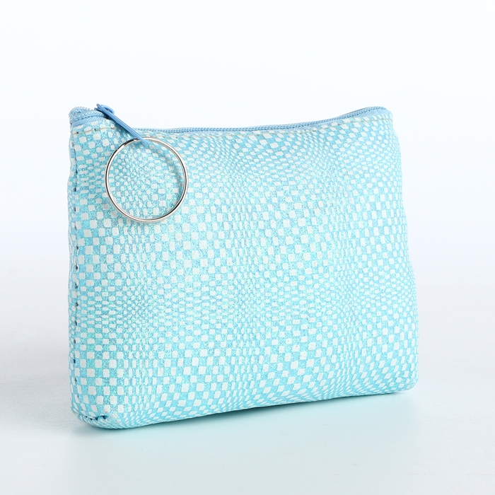 Кошелёк женский на молнии, цвет голубой Кошелёк женский на молнии, цвет голубой