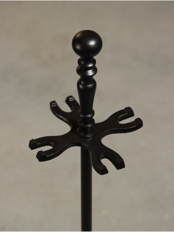 Каминный набор "Дом" сталь, 4 предмета, 11х11х46 см