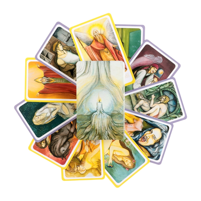 Карты Таро, книга Карты Таро, книга "Архетипы и тени Спеццано", 90 л, карта 7.5 х 12.5 см