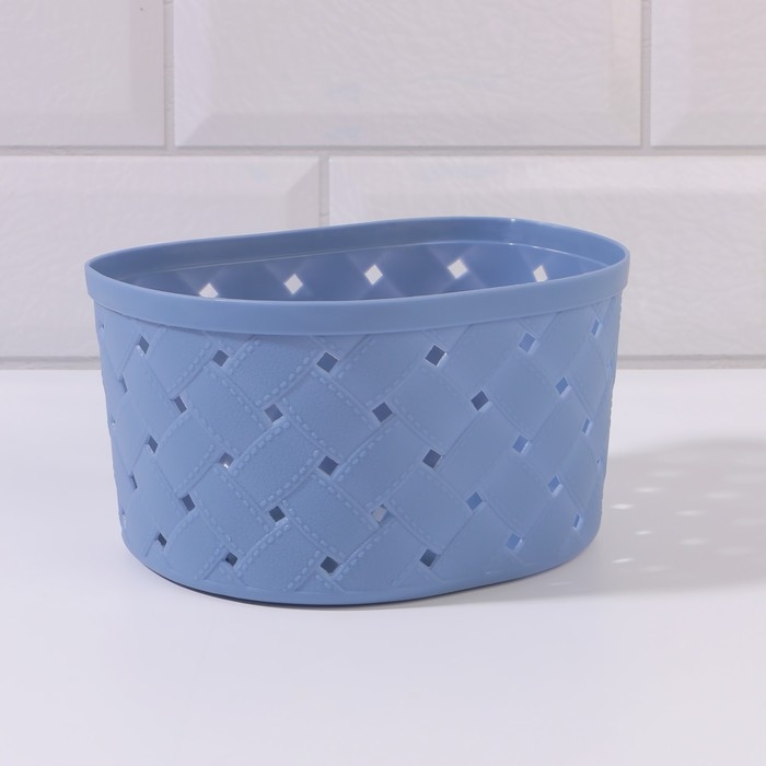 Органайзер для хранения, навесной, 1 секция, с клеевыми крючками, 16,5 × 12 × 9 см, цвет МИКС