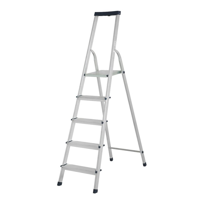Стремянка ТУНДРА, алюминиевая, с органайзером, 5 ступеней, 1030 мм Стремянка ТУНДРА, алюминиевая, с органайзером, 5 ступеней, 1030 мм