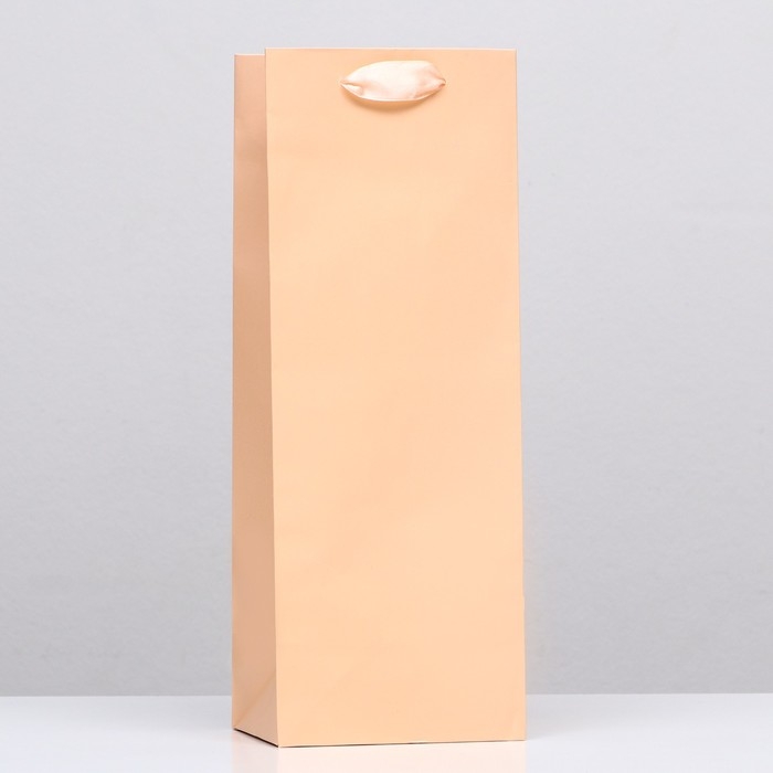 Пакет под бутылку «Бежевый», 13 x 36 x 10 см