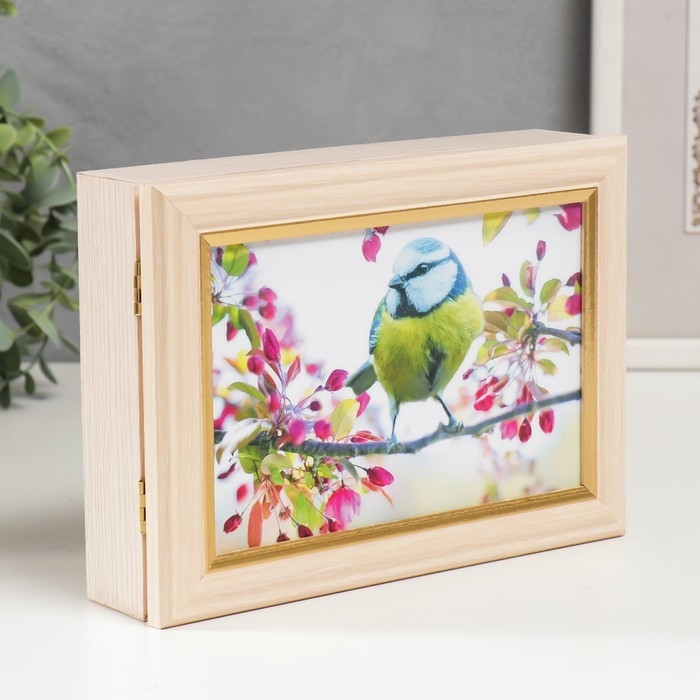 Ключница Ключница "Синица" дуб молочный 15х21 см