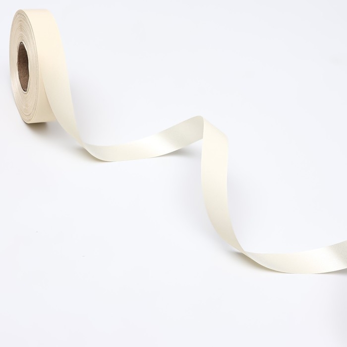 Лента полипропиленовая Лента полипропиленовая "Matte" для декора и подарков, молочная, 2 см х 50 м