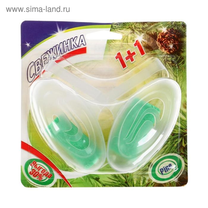 Подвесной очиститель для унитаза, Свежинка  Подвесной очиститель для унитаза, Свежинка "Лес", 2шт, 30 гр