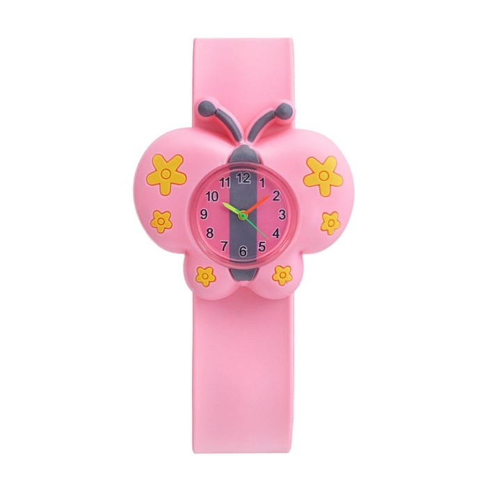 Часы наручные детские Часы наручные детские "Бабочка", ремешок силикон, LR41 (AG3)