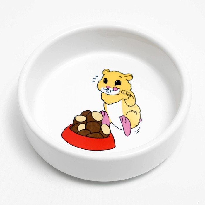 Миска керамическая для грызунов Миска керамическая для грызунов "Хомячок" 80 мл 8,5 х 3 см